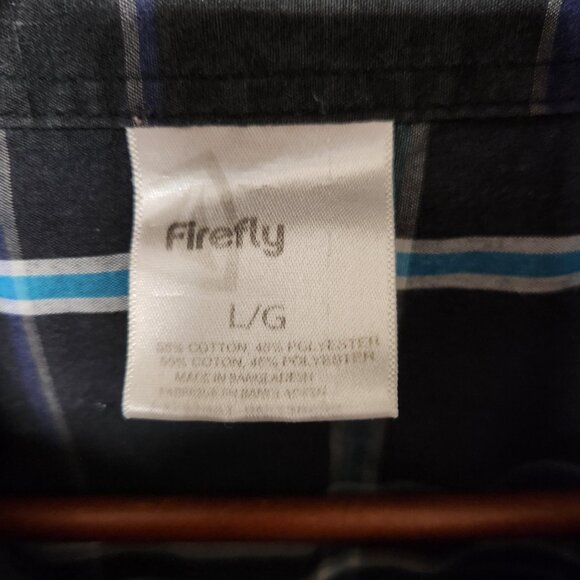 Firefly Men’s Plaid Short Sleeve Button Up Shirt - Size Large - Picture 6 of 6